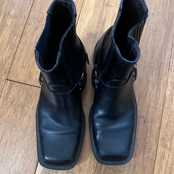 Kenneth Cole Motorcycle Square Toe boots biker boots - Picture 4 of 4